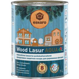 Dekoratiivne puidukaitsevahend Eskaro Wood Lasur Aqua mahagon 1 l