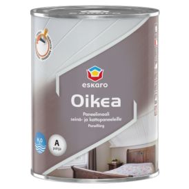 Puitlagede ja -seinte värv Eskaro Oikea Paneelimaali A valge 0,9 l