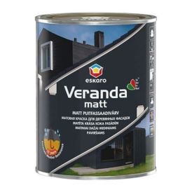 Puitfassaadivärv Eskaro Veranda matt A valge 0,9 l