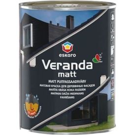 Puitfassaadivärv Eskaro Veranda matt TR ainult toonimiseks 0,9 l