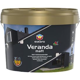 Puitfassaadivärv Eskaro Veranda matt TR ainult toonimiseks 2,7 l
