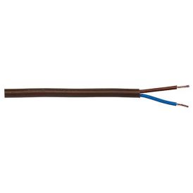 Juhe PVC Kabelexpress H03VV-F2x0,75 mm² pruun 5 m