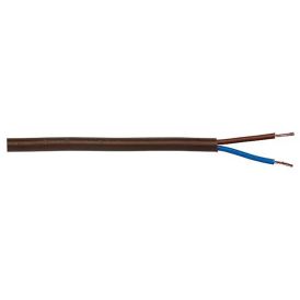 Juhe PVC  Kabelexpress H03VV-F2x0,75 mm² pruun 10 m