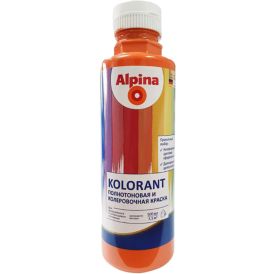 Toonimispasta Alpina Kolorant 0,5 l oranž