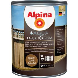 Puidulasuur Alpina Aqua Lasur Für Holz 0,75 l tamm