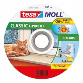 Aknatihend tesamoll® Classic E-profile 2 x 50 m valge, jooksva meetriga