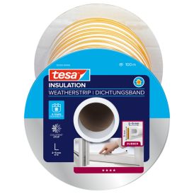 Aknatihend tesamoll® Classic P-profile 2 x 50 m valge, jooksva meetriga