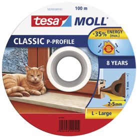 Aknatihend tesamoll® Classic P-profile pruun, jooksva meetriga