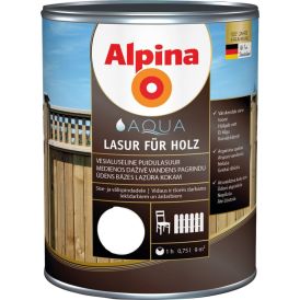 Puidulasuur Alpina Aqua Lasur Für Holz 2,5 l värvitu