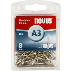 Alumiinium needid Novus A3 x 8 mm 30 tk