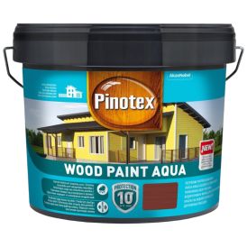 Puitfassaadvärv Pinotex Wood Paint Aqua 9 l rootsipunane