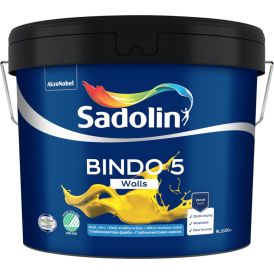 Seinavärv Sadolin Bindo 5 BW valge täismatt 9 l