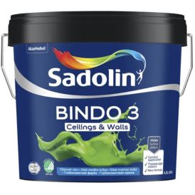 Lae- ja seinavärv Sadolin Bindo 3 BW valge 4,5 l