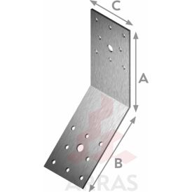 Naelutusnurk Arras 135°, 90 x 90 x 40 mm