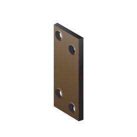 Naelutusplaat Arras 60 x 25 mm pruun