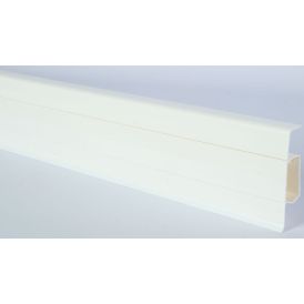 Sokliliist Döllken SLK60 Q PVC 1137 valge 21,5 x 60 x 2500 mm