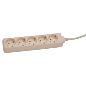 Pikendusjuhe Acuma 5-pesaga H05VV-F 3G1,5 mm valge 3 m