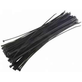 Kaablisidemed 250 x 4,8 mm, 100 tk/pakk, must
