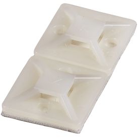 Kaablisidemealus Haupa 19 x 19 mm, 100 tk, valge