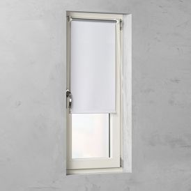 Ruloo Basic Mini 16 mm pimendav valge 100 x 150 cm