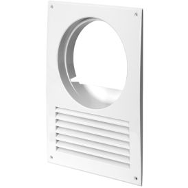 Ventilatsiooniava kate Europlast valge ⌀ 125 mm