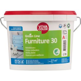 Mööblivärv Vivacolor Green Line Furniture 30 C poolmatt 2,7 l, värvitu