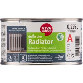 Radiaatorivärv Vivacolor Green Line Radiator A 0,225 l valge