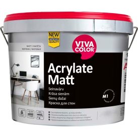 Seinavärv Vivacolor Acrylate Matt A valge 9 l