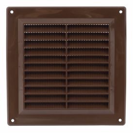Ventilatsioonirest pruun plastik 15 x 15 cm