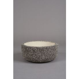 Betoonist aiavaas 051 Ø 35 cm, hall/kivipuruga