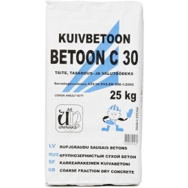 Kuivbetoon Uninaks C30 talvine 25 kg