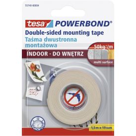 Kahepoolne teip tesa® 1,5 m x 19 mm