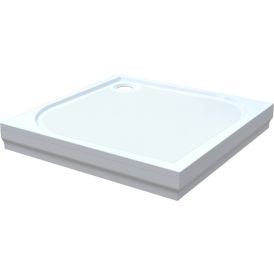 Dušialus Aqualine Noris kivimass 90 x 90 cm kandiline