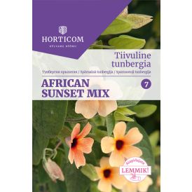 Tiivuline tunbergia Horticom African Sunset Mix 50 seemet