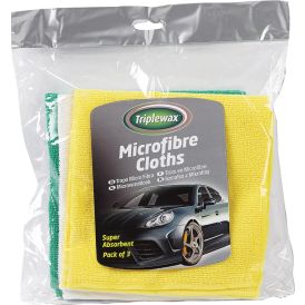 Mikrofiiber lapid Triplewax 3 tk