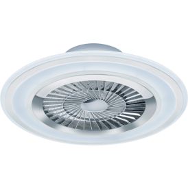 Plafoon-ventilaator Reality Leuchten Flaga Ø 60 cm valge