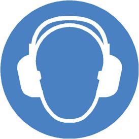 Kleebis "Kanna kuulmiskaitsevahendit" 123