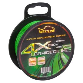 Õngenöör Westline 4 x Braided Line roheline 0,38 mm x 200 m