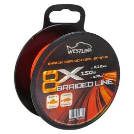 Õngenöör Westline 8 x Braided Line oranž 0,12 mm x 150 m