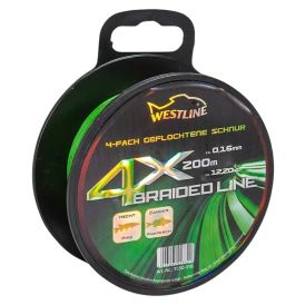 Õngenöör Westline 4 x Braided Line roheline 0,16 mm x 200 m
