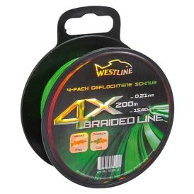 Õngenöör Westline 4 x Braided Line hall 0,21 mm x 200 m