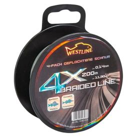 Õngenöör Westline 4 x Braided Line hall 0,14 mm x 200 m