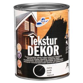 Puidukaitsevahend Rilak Teksturdekor must 0,9 l