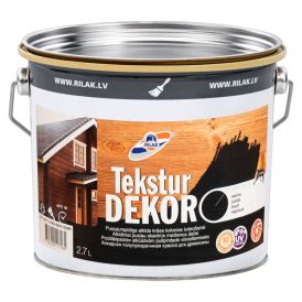Puidukaitsevahend Rilak Teksturdekor must 2,7 l