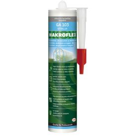 Klaasimis- ja kasvuhoonesilikoon Makroflex GA 103, värvitu 300 ml