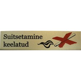 Kleebis "Suitsetamine keelatud" 2 x 8 cm