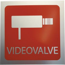 Kleebis "Videovalve" 9 x 9 cm