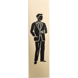 Kleebis meeste WC 4,5 x 16,5 cm