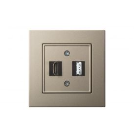 HDMI+USB pesa Epsilon raamita šampanja
