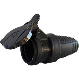 Pistikupesa kummist SY-CZ-29 IP44, must